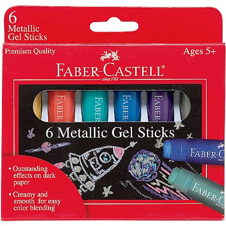 6 ct Metallic Gel Sticks