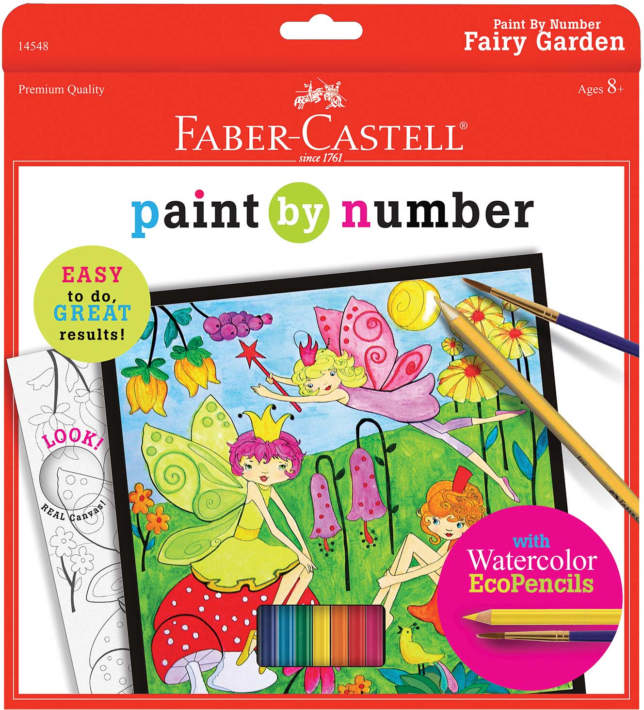 Paint by Number for Kids: Paint by Number Fairy Friends Wall Art