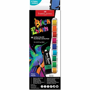 Black Edition Liquid Paint Tubes Acrylic Basic 12ct