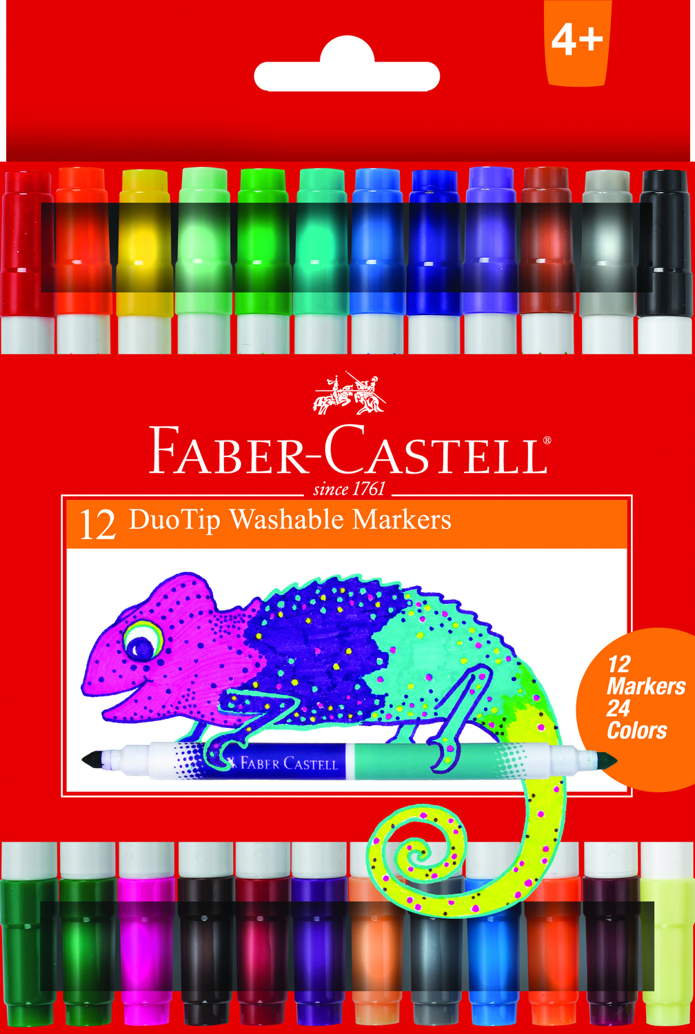 12 ct Duo Tip Washable Markers (24 colors total) - Faber-Castell