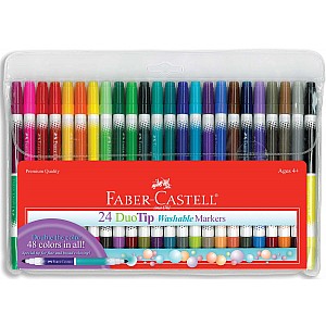 24 CT Duo TIP Washable Markers (48 Colors Total)