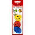 3ct Grip & Smile Erasers, blister card