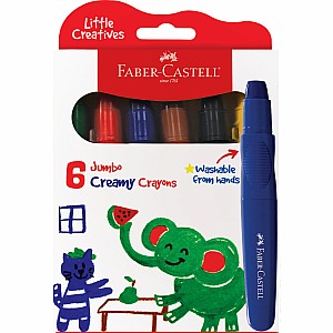 6Ct Little Creatives Jumbo Creamy Crayon