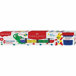 Little Creatives 6Ct Washable Finger Paints