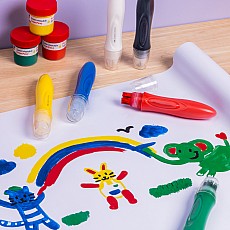 Little Creatives 6 Jumbo Washable Squeeze Paintbrushes