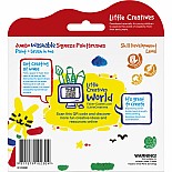 Little Creatives 6 Jumbo Washable Squeeze Paintbrushes