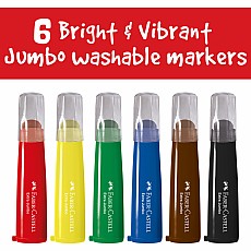 Little Creatives 6 Extra Jumbo Ultra Washable Markers