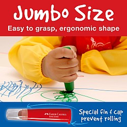 6Ct Jumbo Ultra Washable Markers