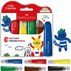 Little Creatives 6 Extra Jumbo Ultra Washable Markers