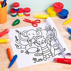 Easy Peel Stickable Colouring Roll