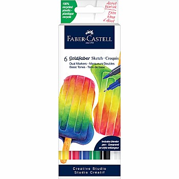  Goldfaber Sketch Markers Basic Tones 