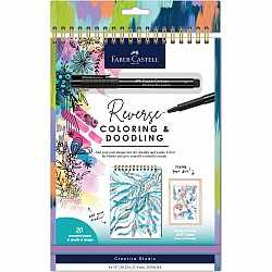 Reverse Coloring and Doodling Book (Brights Edition)