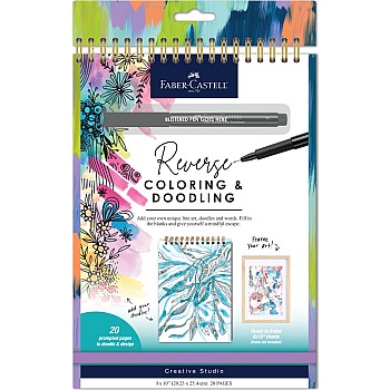 Reverse Coloring and Doodling Book (Brights Edition)