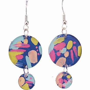 Painted Acrylic Earrings