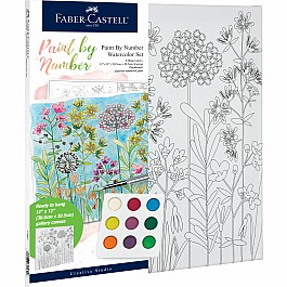 Watercolor Paint by Number Farmhouse Floral