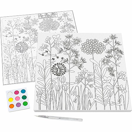 Watercolor Paint by Number Farmhouse Floral