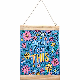 Color by Number Wall Art, "You Got This"