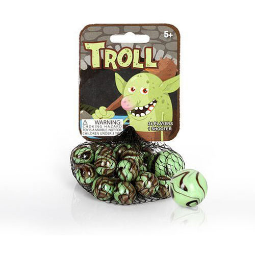 Vacor Marbles ☆ Pistachio Green ☆ HTF 30 Marbles Troll 5/8" by Mega 