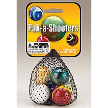 Pack-A-Shooters (1") Assorted Marbles Net