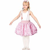 Cabbage Rose Bubble Skirt - Pink - Small (Toddler)