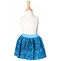 Cabbage Rose Bubble Skirt - Teal - Large