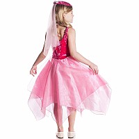 Velvet Fairy Dancer Dress - Fuchsia - Medium