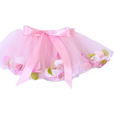 Fairy Flower Tulle Skirt - Light Pink - Small (Toddler)