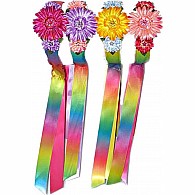 Rainbow Ribbon Headband - Sunny Flower and Yellow Ribbon