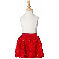 Sequin Posy Bubble Skirt - Fuchsia - Medium