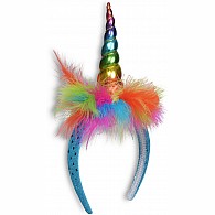 Unicorn Headband - Rainbow Boa