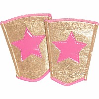 Superhero Wristbands - Gold and Pink