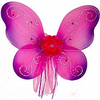 Twirly Fairy Wings - Fuchsia with Purple