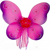 Twirly Fairy Wings - Fuchsia with Purple