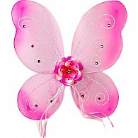 Twirly Fairy Wings - Pink with Rose