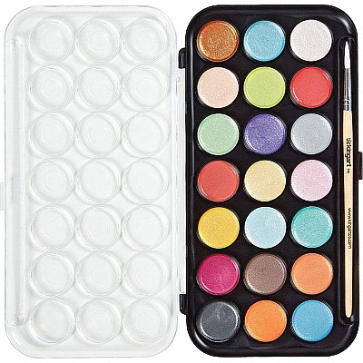 Watercolor Pan Set - Pearlescent (assorted colors)