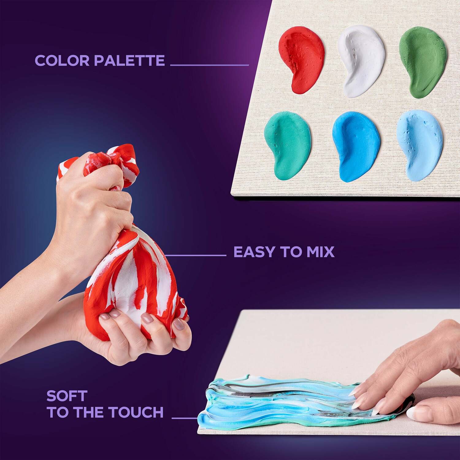 OKTO Sensory Art 3D Painting "Koi Carps" – 11.8" x 15.7" Canvas Kit