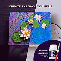 OKTO Sensory Art 3D Painting "Water Lilies" 11.8" x 15.7" Canvas Kit
