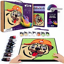 OKTO Clay by Numbers - Pug Dog - (16.54 x 12.01 in) - Ages 5+