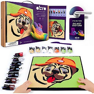 OKTO Clay by Numbers - Pug Dog - (16.54 x 12.01 in) - Ages 5+