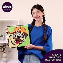 OKTO Clay by Numbers - Pug Dog - (16.54 x 12.01 in) - Ages 5+