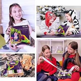 OKTO Little Worlds - Bat - Foam Air‑Dry Clay Wooden Art Kit (-8.3" Square) - Ages 8+