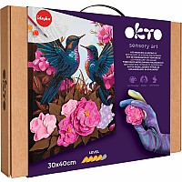 OKTO Air-Dry Clay 3D Painting Kit - Kit Hummingbirds (11.8 x 15.7 in)