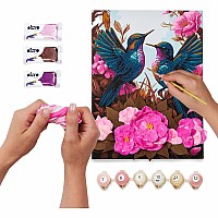 OKTO Air-Dry Clay 3D Painting Kit - Kit Hummingbirds (11.8 x 15.7 in)