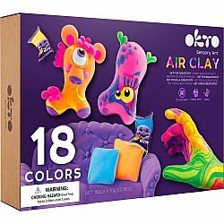 OKTO Air Clay Set for Creativity – 18 Colors