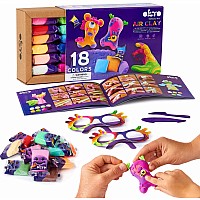 OKTO Air Clay Set for Creativity – 18 Colors
