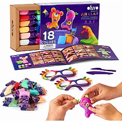OKTO Air Clay Set for Creativity – 18 Colors