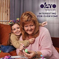 OKTO Air Clay Set for Creativity – 18 Colors