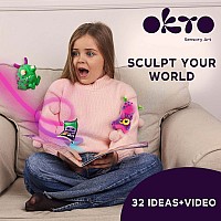 OKTO Air Clay Set for Creativity – 18 Colors