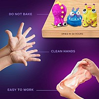 OKTO Air Clay Set for Creativity – 18 Colors