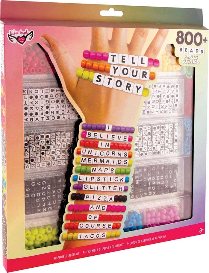 Tell Your Story Rainbow Alphabet Bead Case - Large - g. whillikers toys and  books